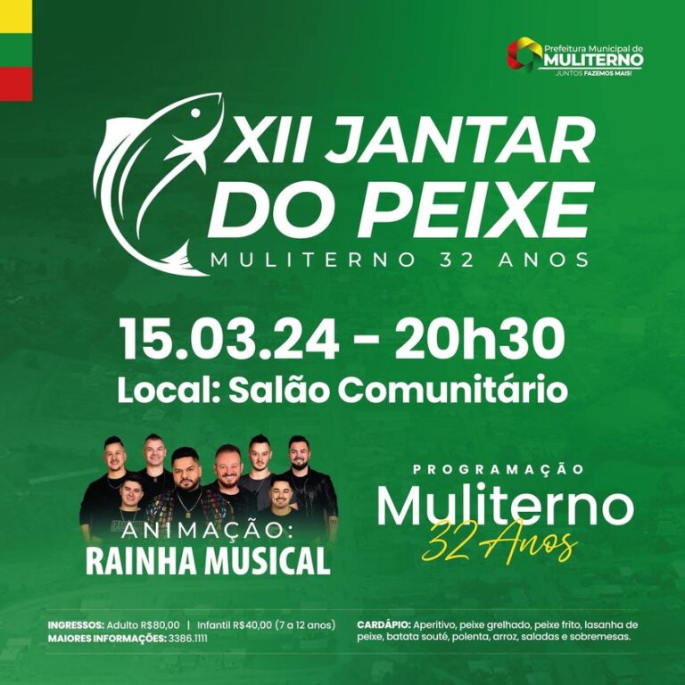 Tradicional Jantar do Peixe de Muliterno acontece amanhã