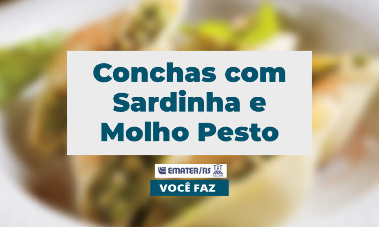 Conchas com Sardinha e Molho Pesto | Você Faz