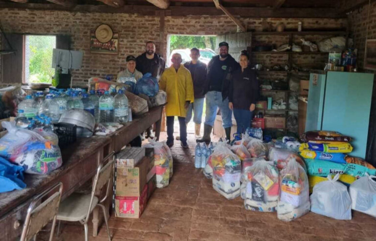Frentes de trabalho garantem chegada de alimentos a agricultores no Vale do Taquari