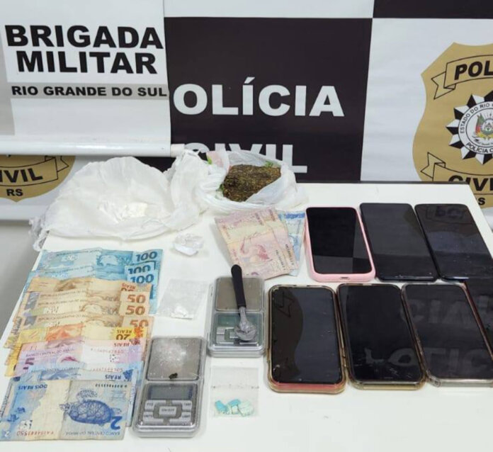 Polícia realiza operação contra o tráfico de drogas em Casca