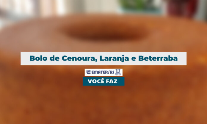 Bolo de Cenoura, Laranja e Beterraba | Você Faz