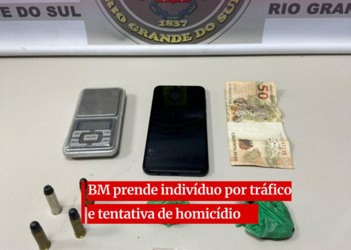 Brigada prende indivíduo por tráfico e tentativa de homicídio