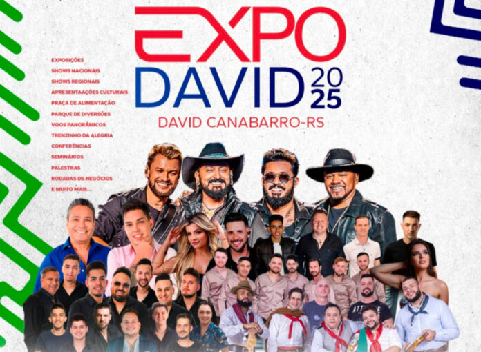 Expo David 2025 promete movimentar David Canabarro com atrações nacionais, feira multissetorial e grande público