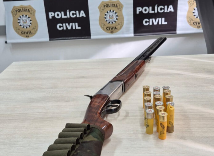Polícia Civil apreende arma em investigação de ameaça contra mulher em Vanini