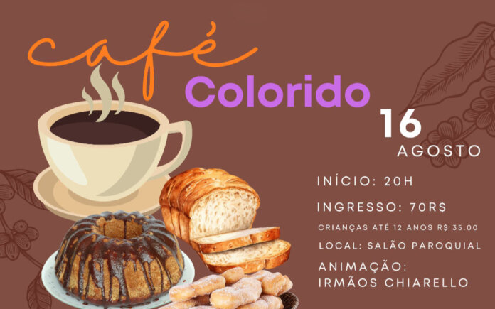 Grupo Conviver e Renovar promove Café Colorido neste sábado, em Casca