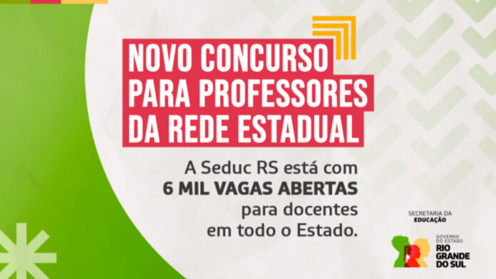 Inscrições para concurso de professor da Rede Estadual encerram-se nesta segunda-feira
