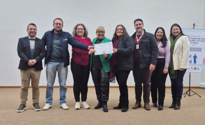 UBS de São Domingos do Sul recebe certificado por excelência no cuidado materno e infantil