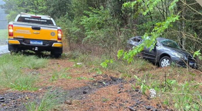 Acidente com saída de pista é registrado na ERS-324 entre Marau e Passo Fundo