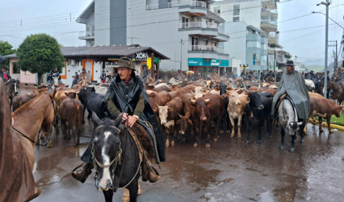 5ª Tropeada Cultural foi recepcionada em Casca nesta quinta-feira