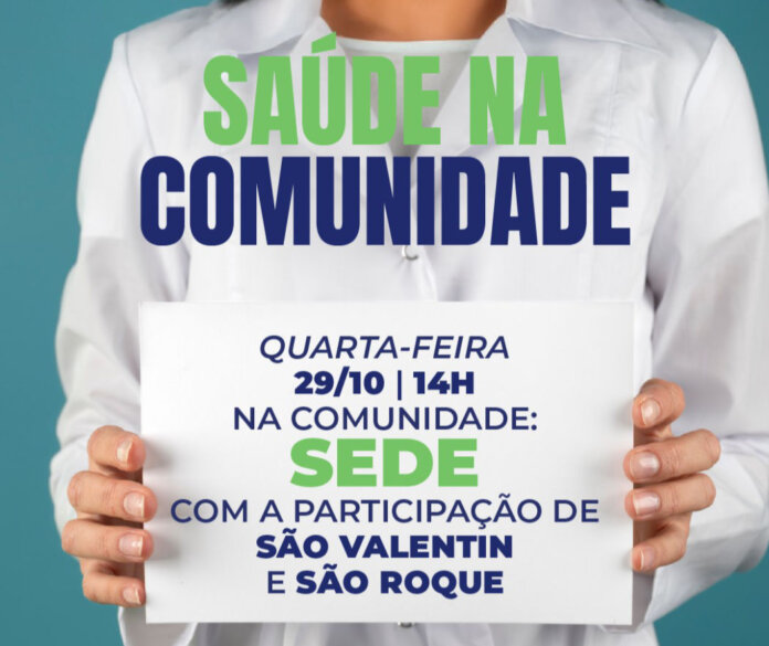 Novo encontro do programa “Saúde na Comunidade” nesta quarta em Santo Antônio do Palma
