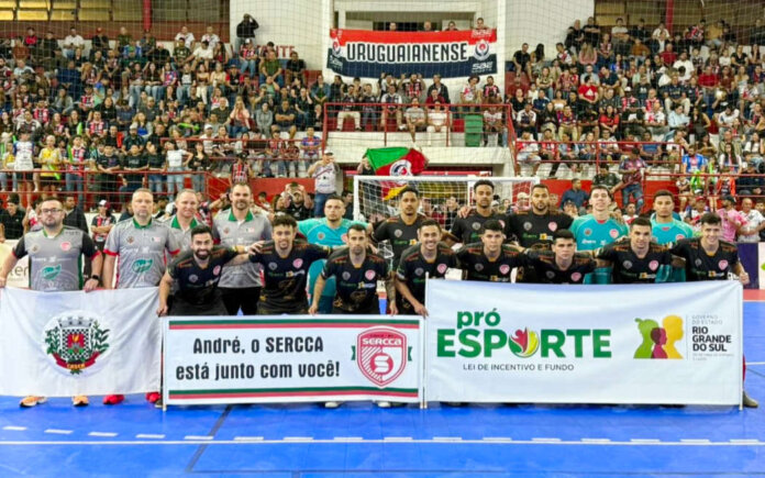 Sercca se despede do Gauchão de Futsal Série A após derrota em Uruguaiana
