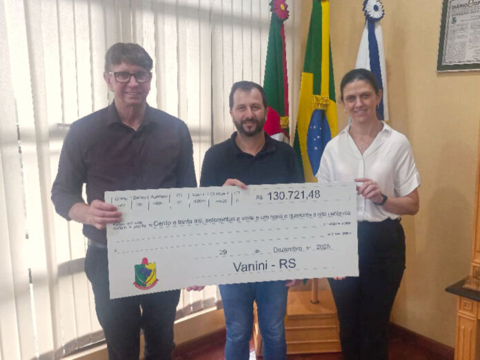 Câmara de Vereadores de Vanini repassa R$ 130,7 mil ao Executivo