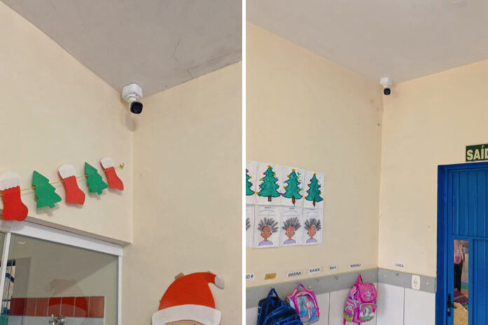 Câmeras de segurança estão sendo instaladas na Rede Municipal de Ensino de David Canabarro