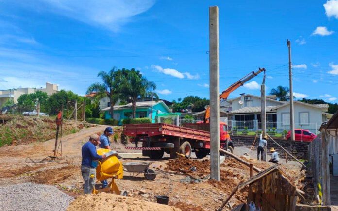 Iniciada a construção do Pavilhão da Agroindústria Familiar em São Domingos do Sul