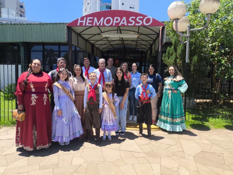 CTG de Casca reúne 12 integrantes em doação coletiva de sangue em Passo Fundo