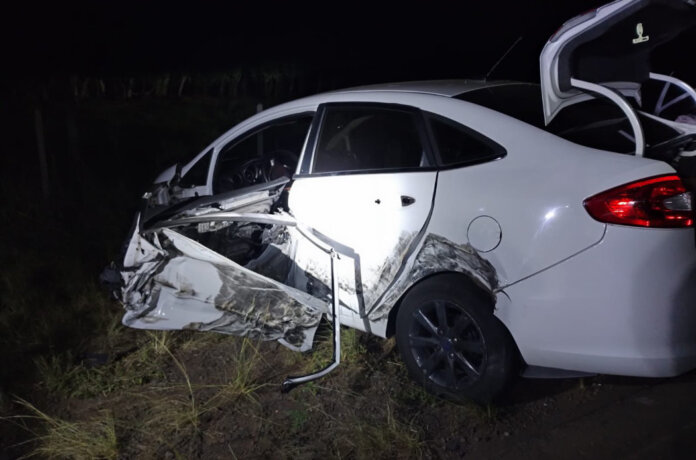 Acidente deixa três feridos na ERS-324, em Casca