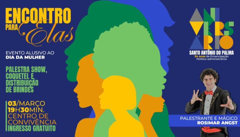 Santo Antônio do Palma abre programação de aniversário com Encontro para Elas