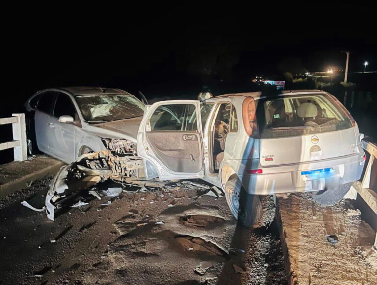 Acidente na ponte que liga Casca a São Domingos do Sul deixa feridos