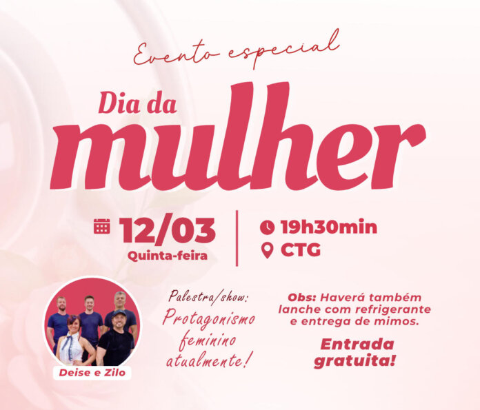 Dia da Mulher em Vanini será celebrado com Deise & Zilo e Encontro Regional de Soberanas nesta quinta