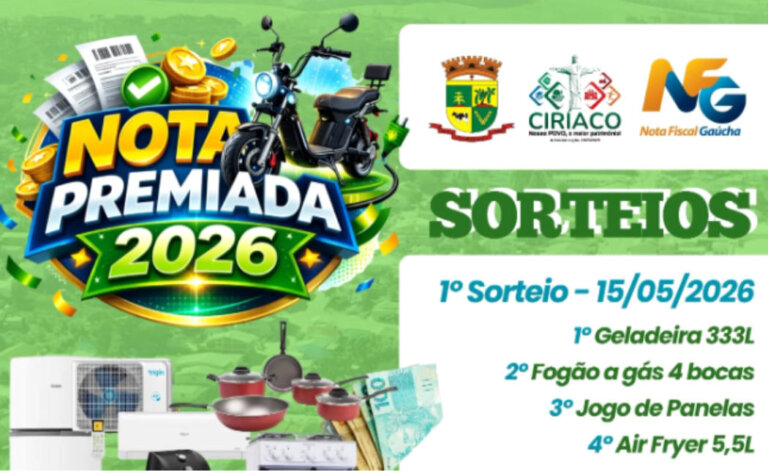 Inicia a troca de cupons da campanha Nota Premiada 2026 em Ciríaco