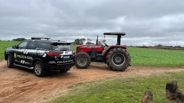 Trator furtado em Ciríaco é recuperado pela Polícia Civil