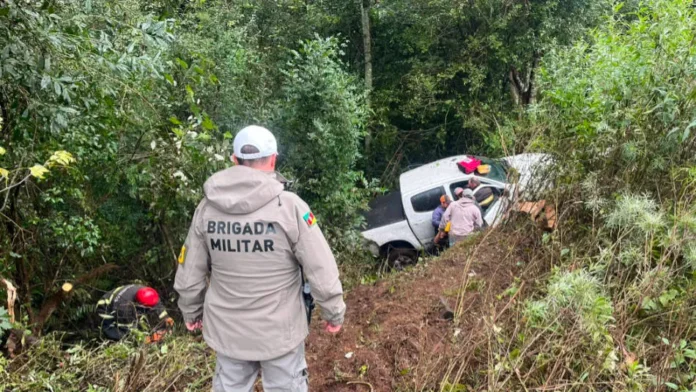 Motorista fica gravemente ferido após saída de pista na ERS-129