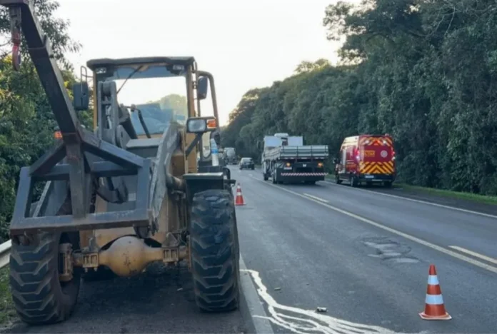 Trabalhador tem perna amputada após acidente na BR-285, em Ciríaco