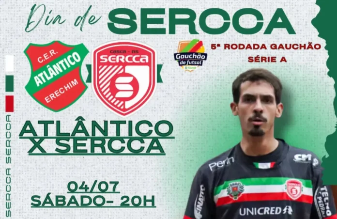 SERCCA enfrenta o Atlântico em Erechim neste sábado
