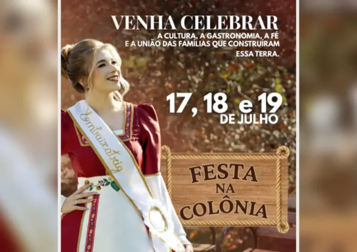 4ª Festa na Colônia terá três dias de programação em Evangelista e na Linha 30 Pinzetta